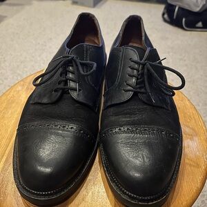 Brassboot Black Leather Oxford Dress Shoes